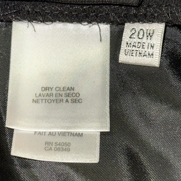 Jones Studio Separates Black Box Pleat Hem Trumpet Flare Dress Skirt 20W - Picture 5 of 9